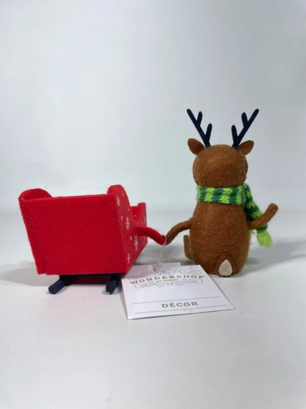 Target Wondershop Christmas Felt Duo Reindeer & Sleigh Figures 4
